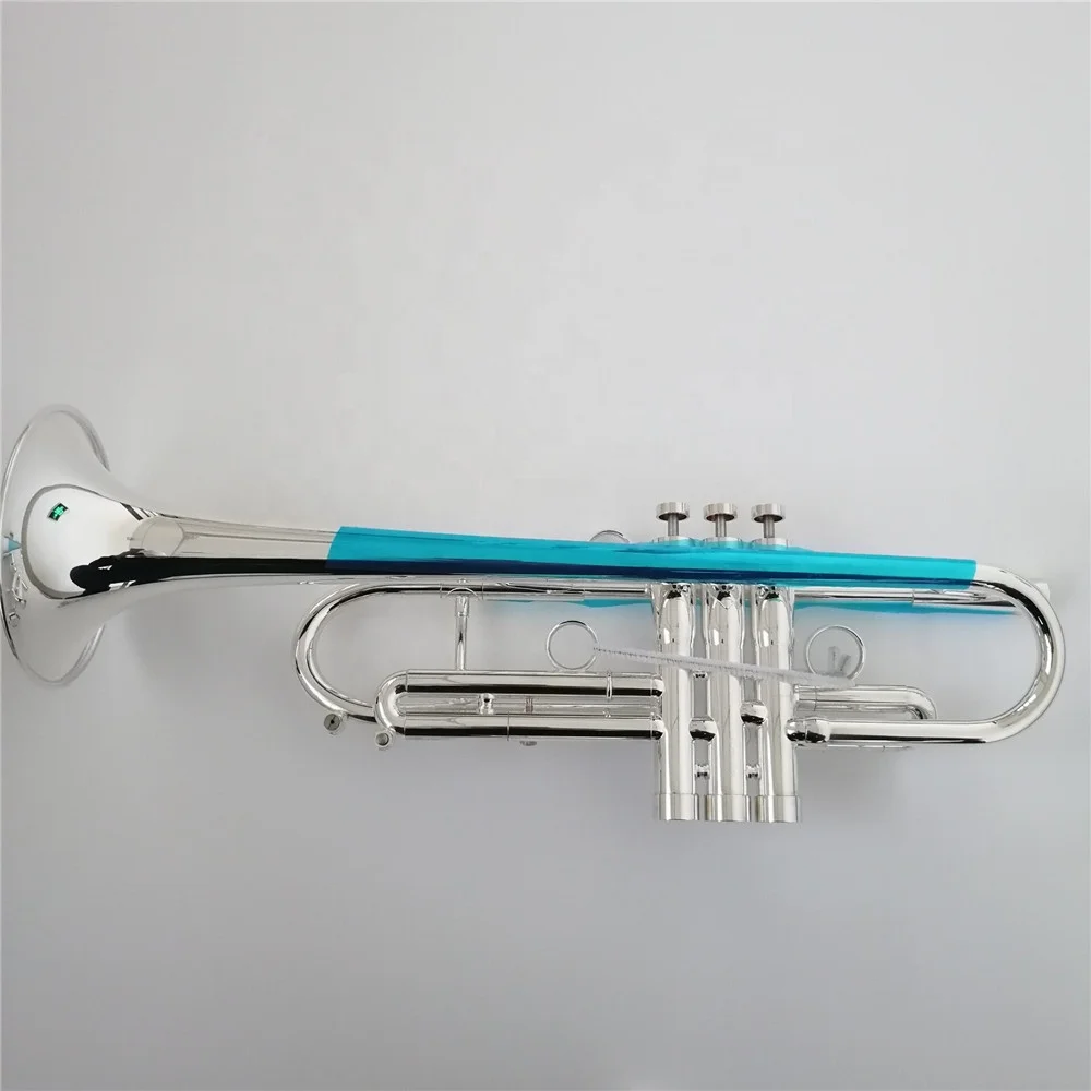 silver plated professional reversed leadpipe trumpet