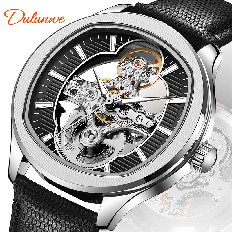 Automatic Mechanical Watch With Skeleton Design, New Double-Sided Skeleton Mechanical Watch, Men'S Watch