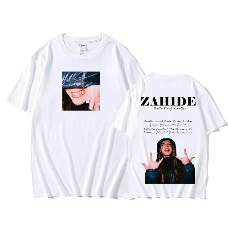 ZAH1DE-Ballert Auf Lautlos تي شيرت نمط الطباعة الرجال 100% القطن عادية الصيف موضة تي شيرت Ropa Hombre س الرقبة الملابس