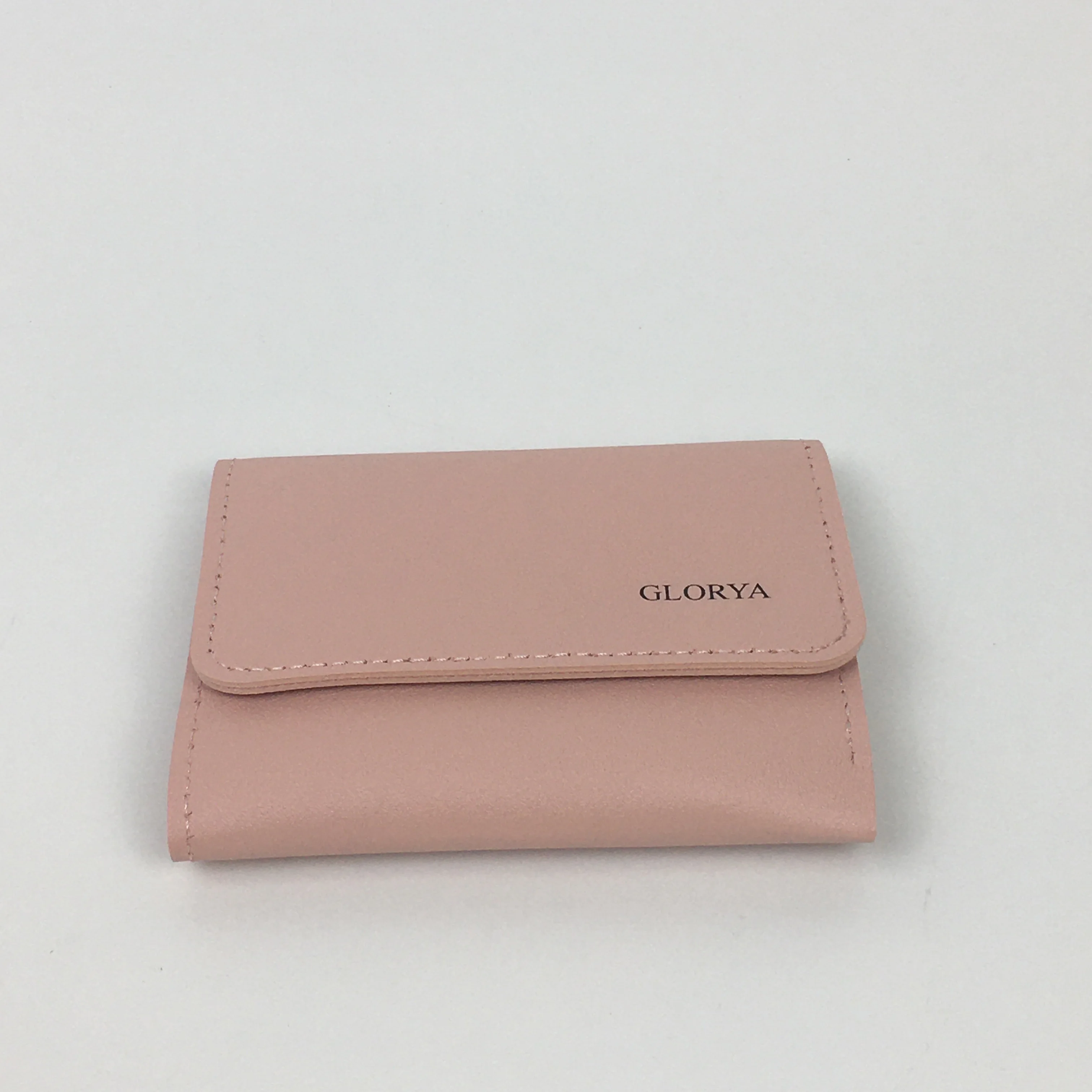 GLORYA Wallet Coquette Small Wallet Tri-Folded Aesthetic Bifold RFID Blocking Card Holder Leather for Women Girls Ladies -Pink