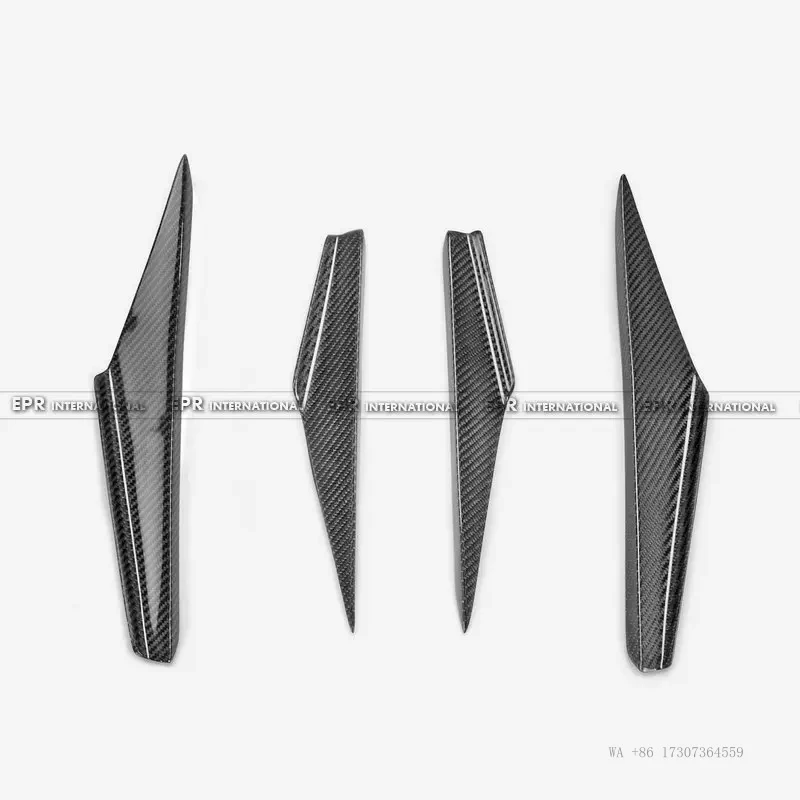 HOT  EPR For Subaru WRX Gen11 VBH S4 EPA Type C Front Bumper Canard 4Pcs STI Carbon Design Style 2013 50-10-30 Car