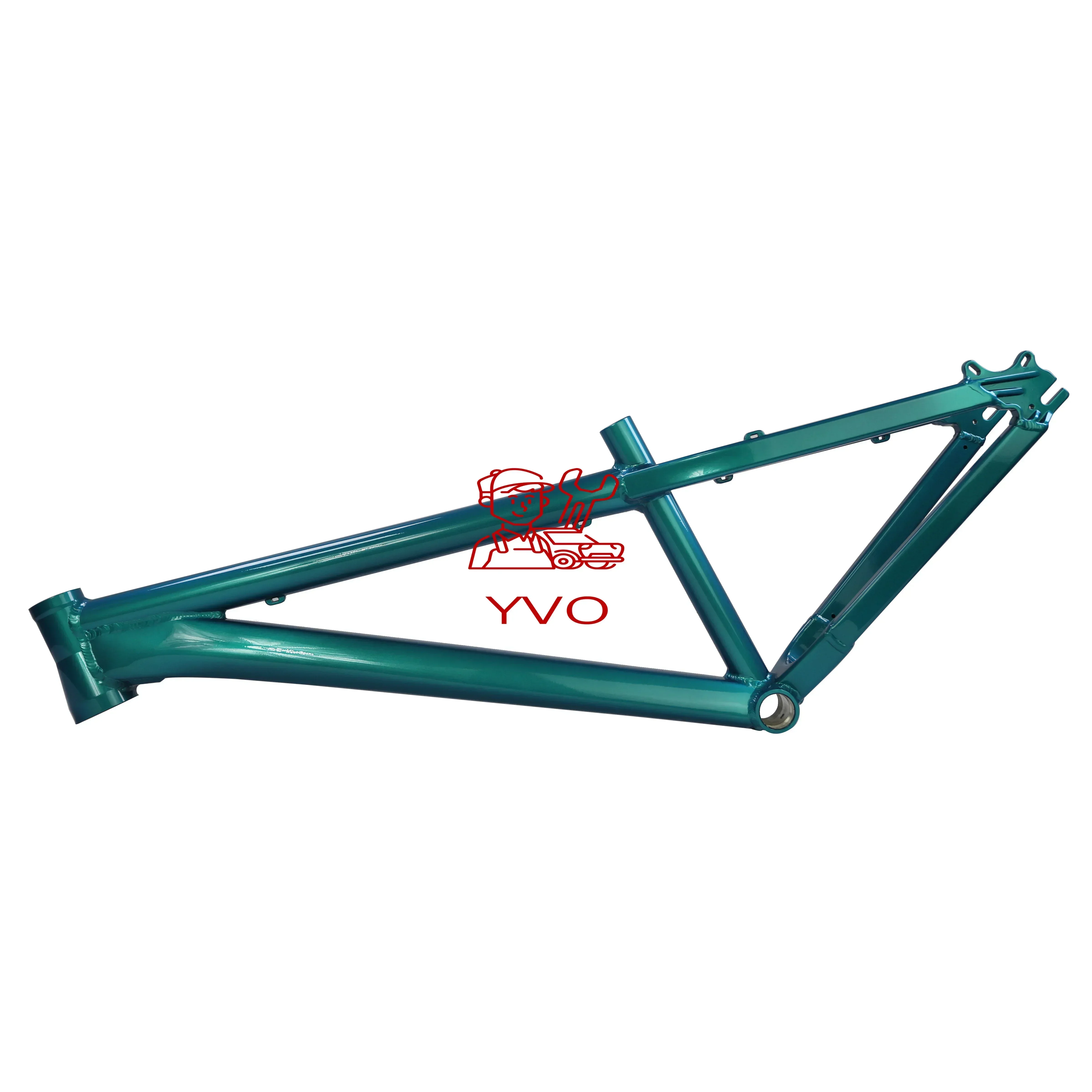 

Yoshoka Bicycle Frame Dirt Jump Stunt Bicycle Frame 26-inch Aluminum Alloy 6061 Frame External Wiring