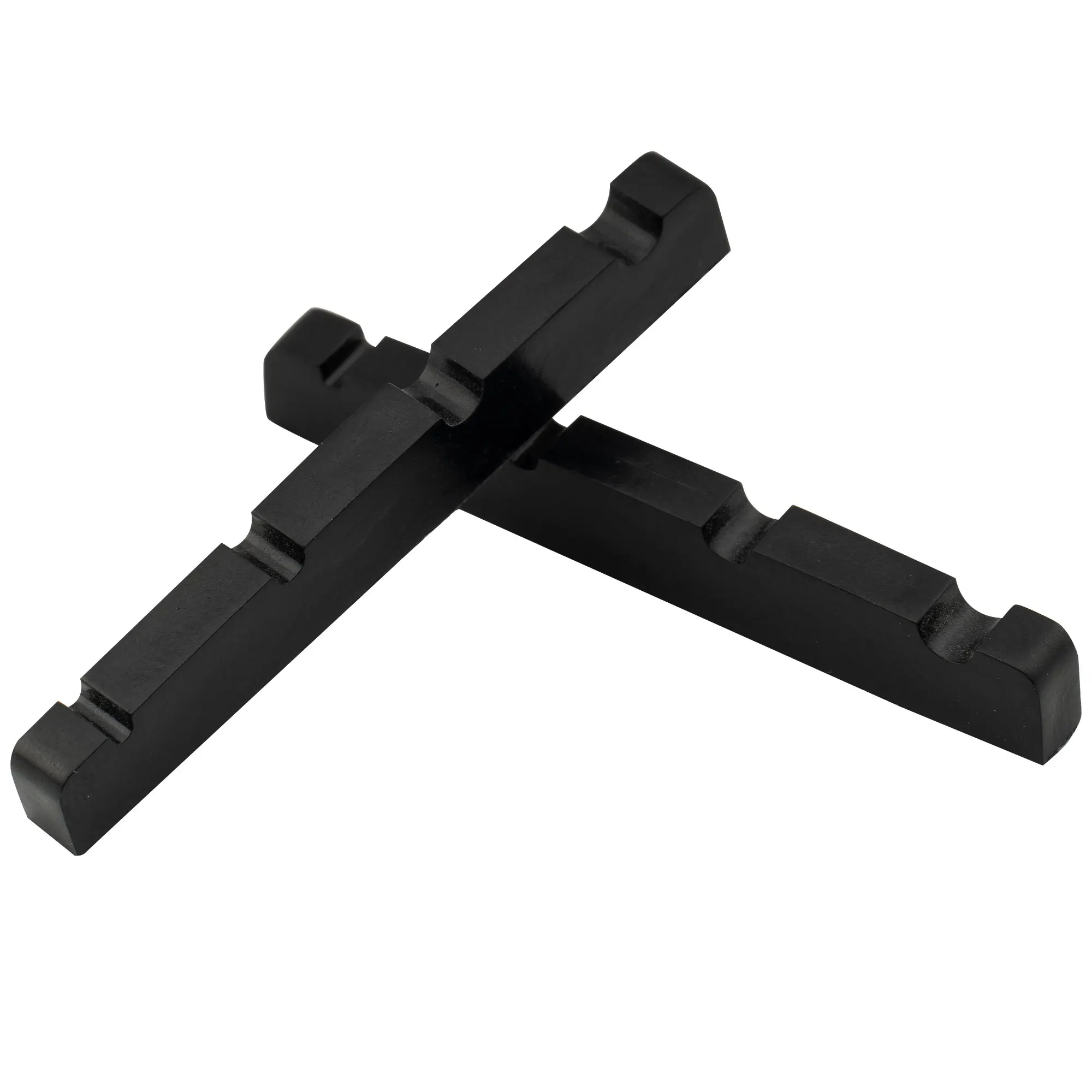 Musiclily Pro Urea Resina Plástico 40 mm Tuercas para bajo de jazz ranuradas Fondo plano para bajo J de 4 cuerdas (juego de 2)