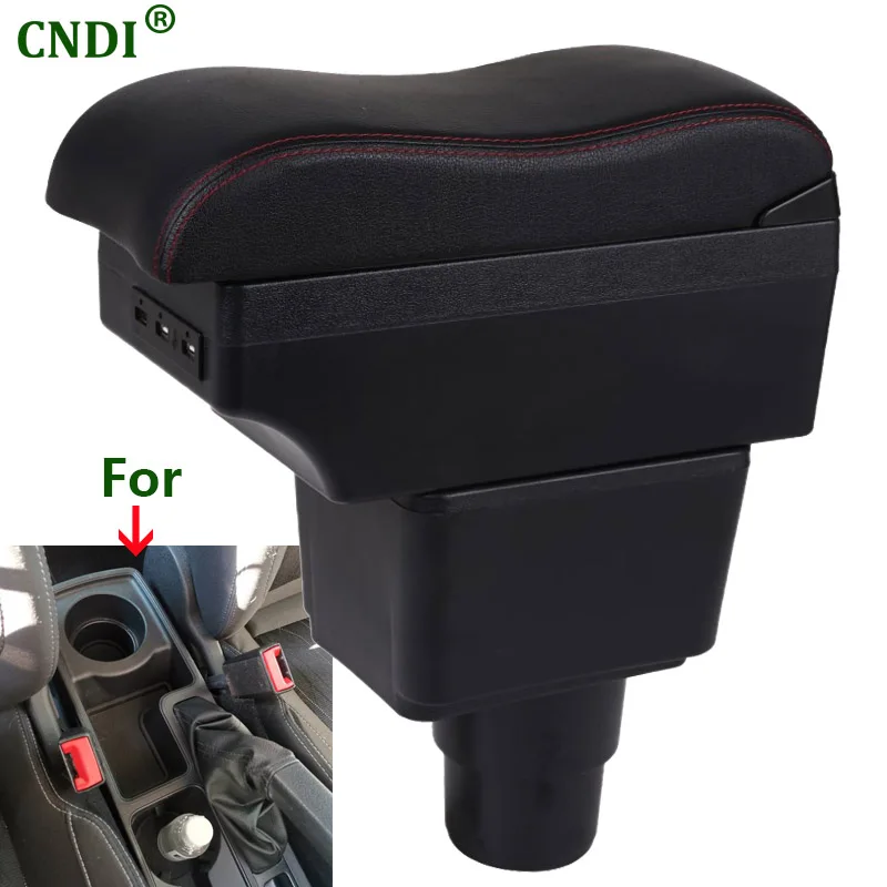 

For Ford EcoSport Armrest Box Interior Details Retrofit Center Storage Box Console 2018 2019 2020 2021 Car Accessories