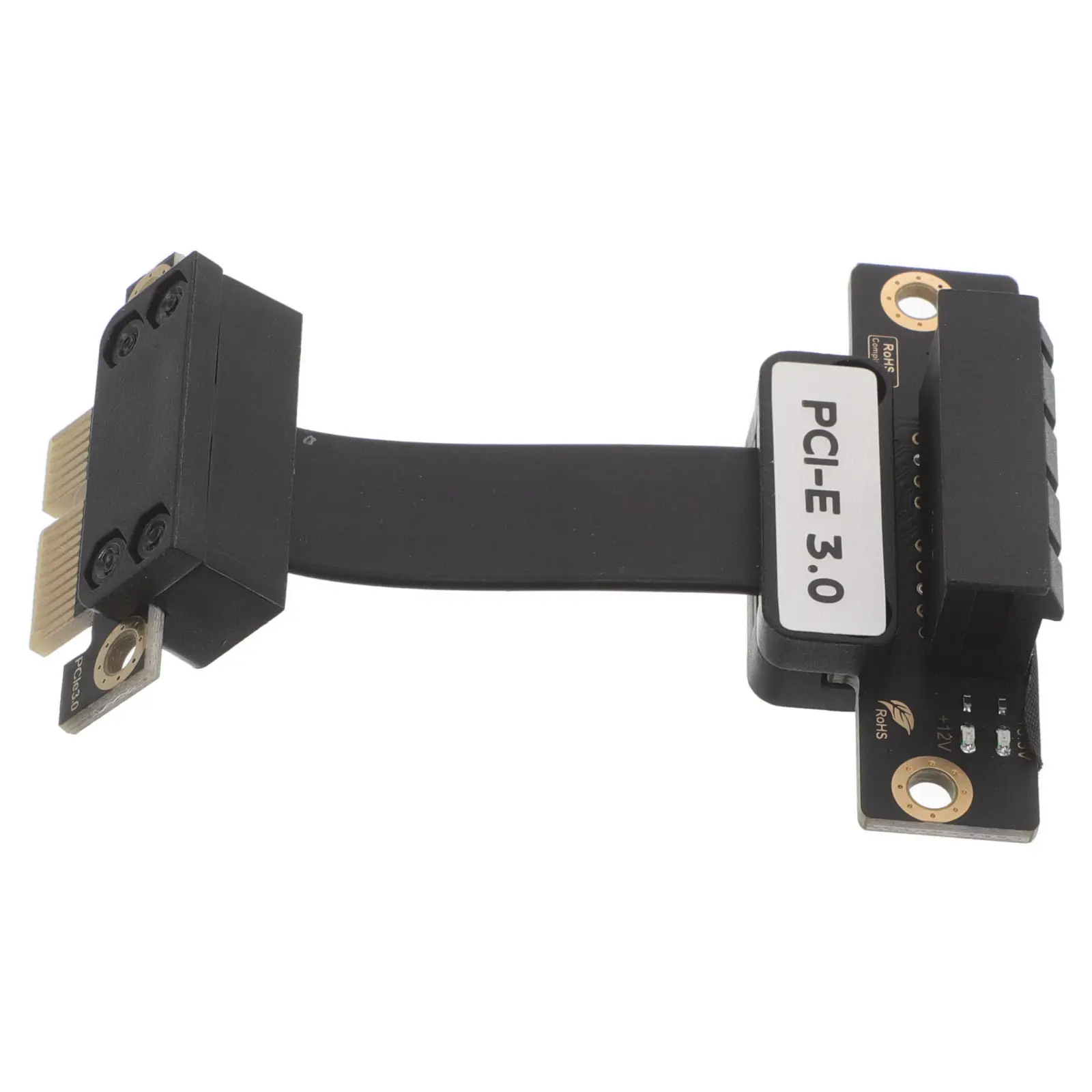 

Кабель-удлинитель PCI-E 3.0 1x-1x (5 см, гибкий, с угловым адаптером) для видеокарт и GPU для майнинга, широкая совместимость