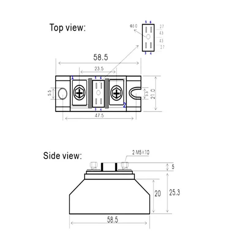 Diodo de recuperación rápida MZ20A2000V10A20A, corriente continua 40A, antiretrocarga 5A12V, antiretrocorriente 50A24V