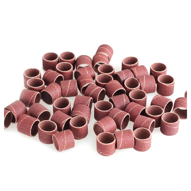 Sandpaper ring 1/2 inchx 1/2 inch 80 Grit Wood polished carved metal polishing sandpaper ring ( 40 Pieces)