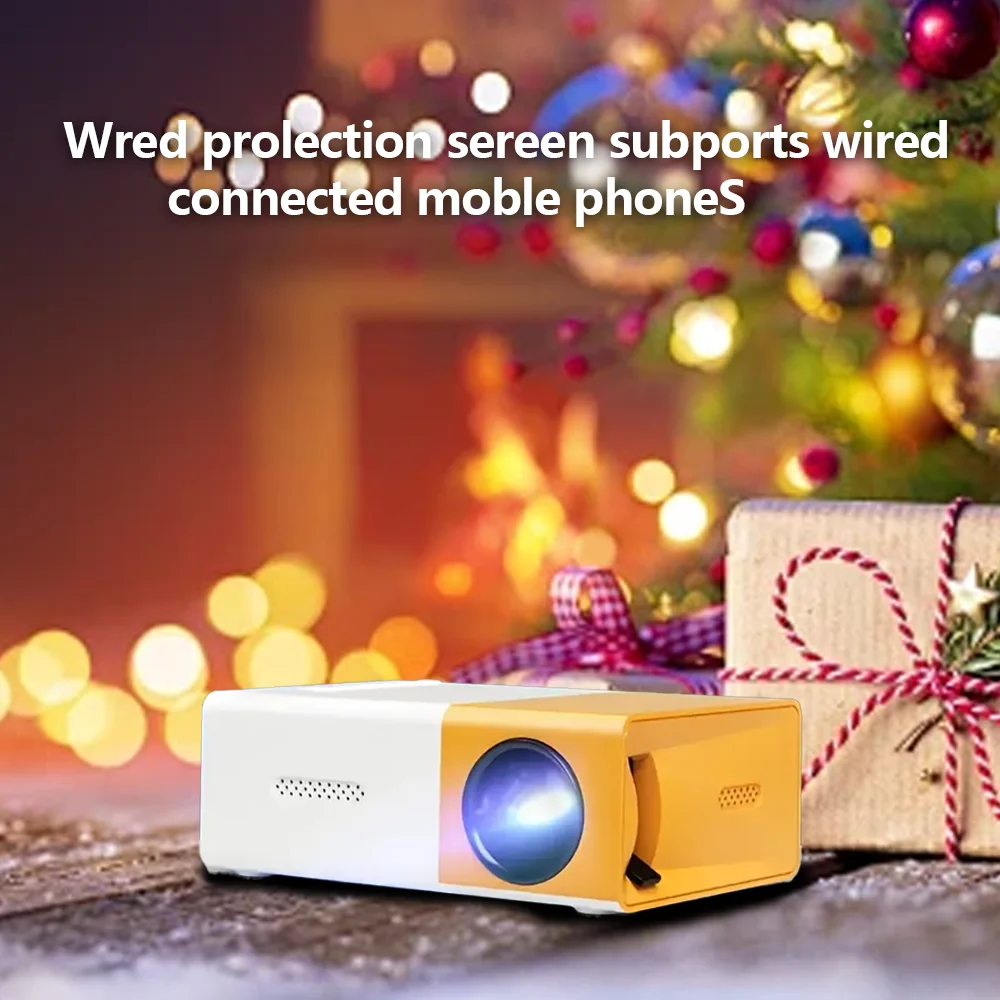 جهاز عرض LED صغير محمول ، Hdmi ، USB ، صوت ، مسرح منزلي ، مشغل وسائط ، Beamer ، هدية الهالي ، السفر في الهواء الطلق ، عيد الميلاد ، HD #5