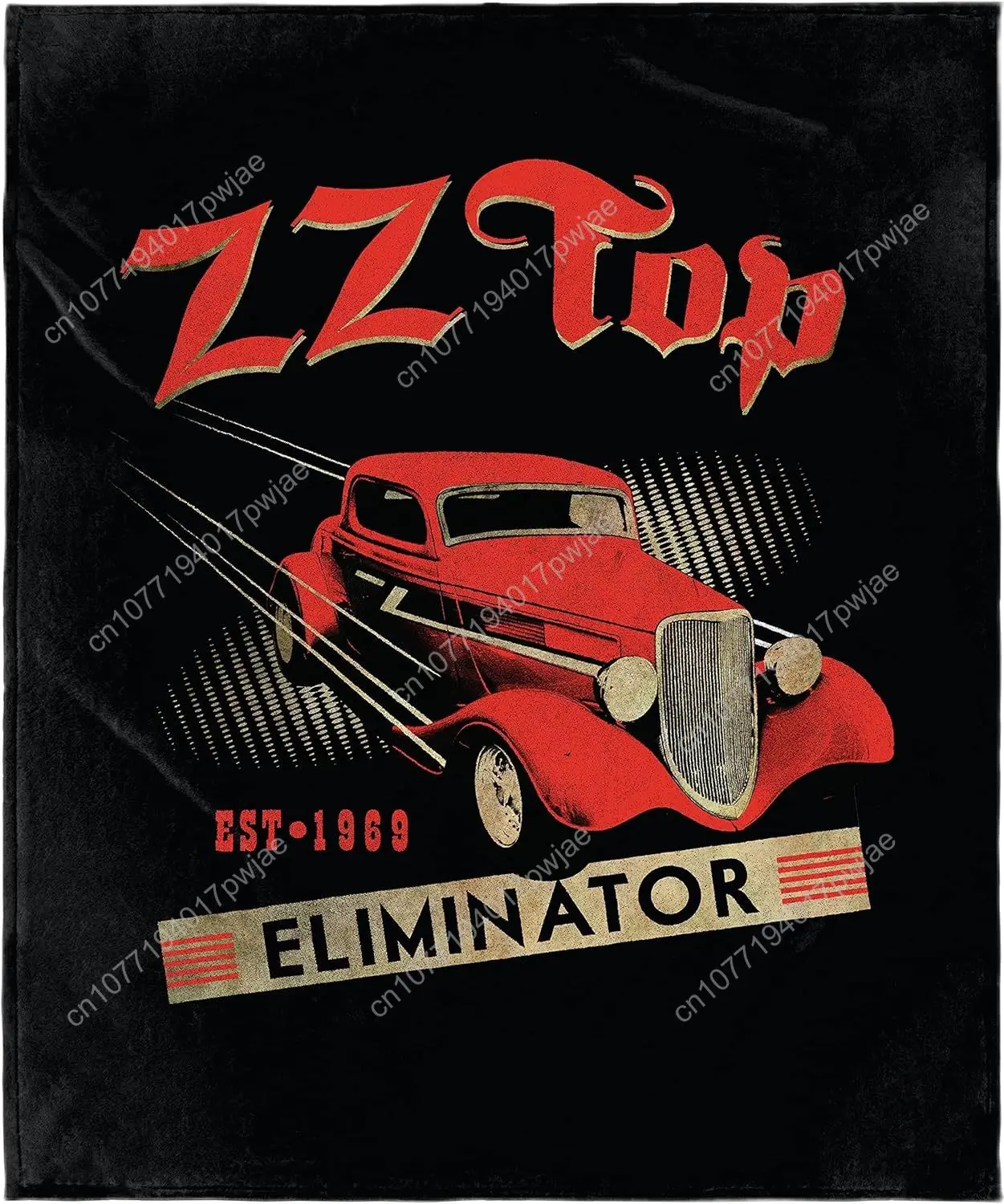 

INTIMO ZZ Top Blanket Eliminator EST 1969 Rock and Roll Music Band Super Soft Fleece Throw Blanket Custom blankets