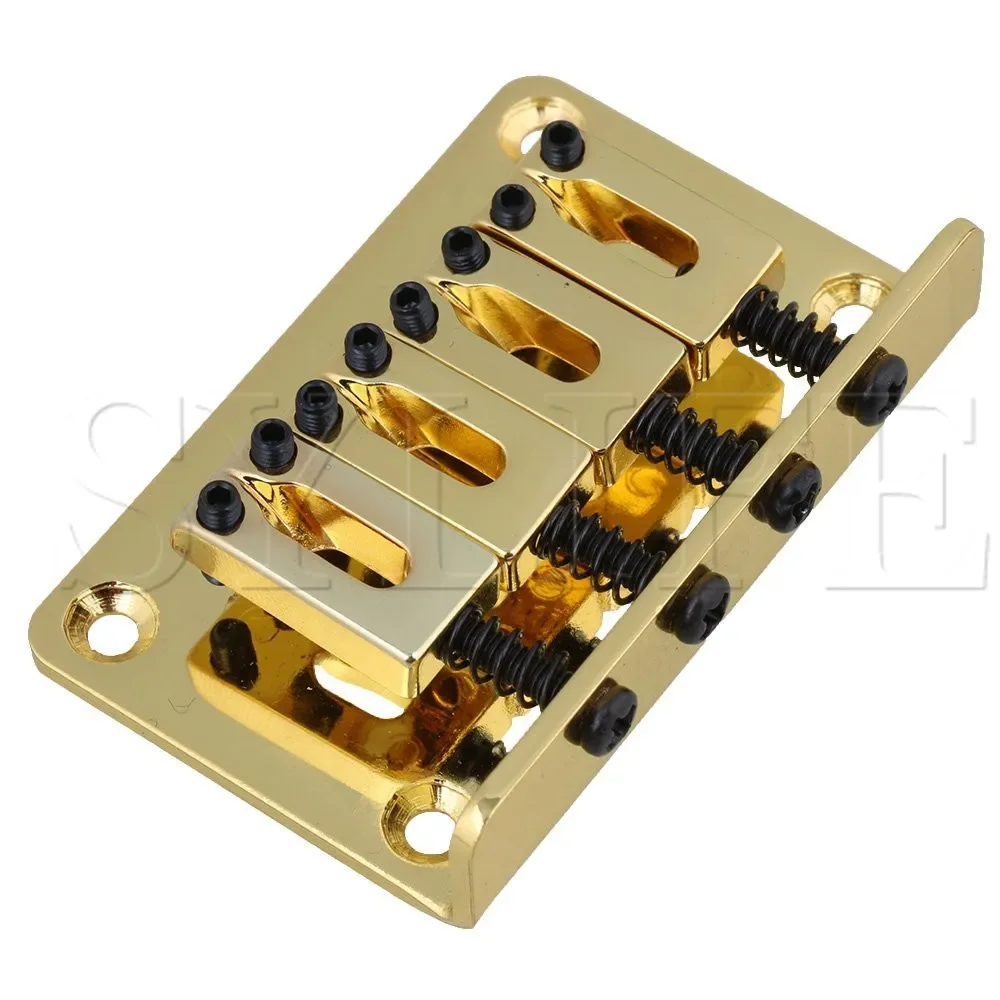 

Позолоченный 4-струнный бридж с хардтейл для электрической гитары укулеле/коробки для сигар с латунными седлами и крепежными винтами