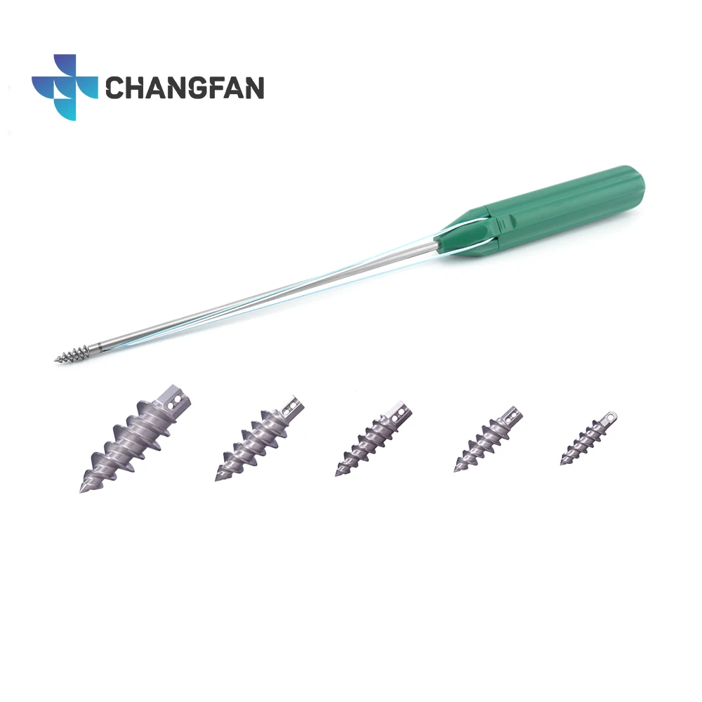 Sports Medicine Titanium Screw-In Suture Anchor With Needle For Shoulder Surgery Arthroscopy Bone Surgical Instruments