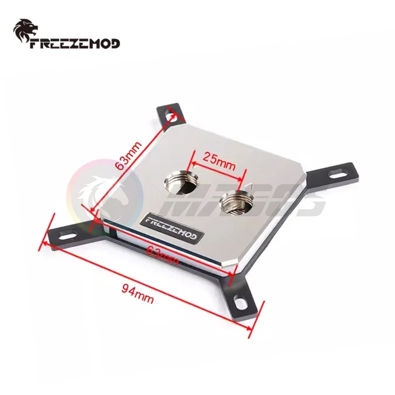 

Водяной блок для процессора FreezeMod Intel 1700, цельнометаллическая крышка 60*60 мм, Aurora 5 В ARGB SYNC, INTEL-JB3TR