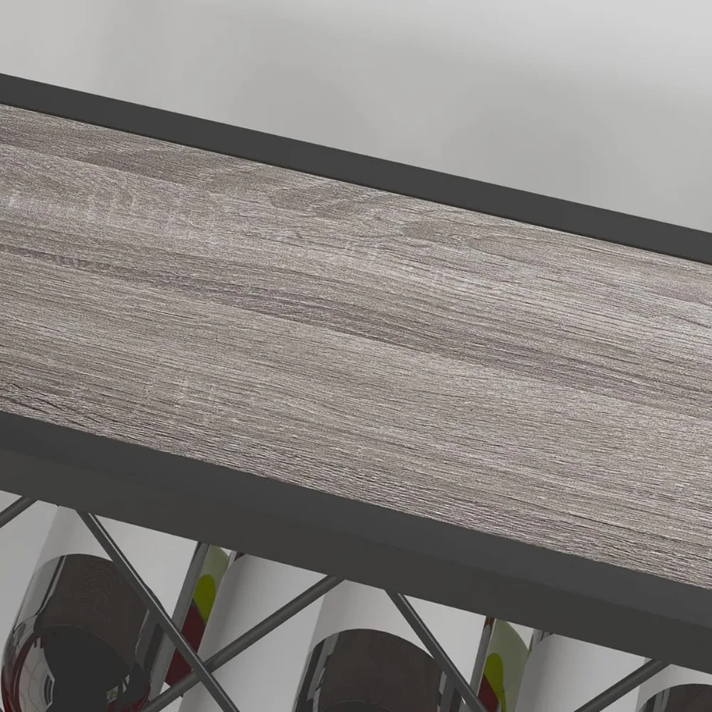 Industrial Wine Rack Freestanding Floor, Farmhouse Tall Coffee Bar Cabinet with Storage, Wood Metal Stackable Bakers Rack