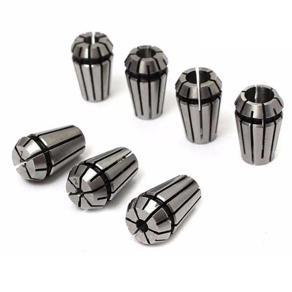 ER11 Spring Collet Set Alloy Steel High Precision Lathe Tool CNC Milling Chuck Kit for Woodworking Machine