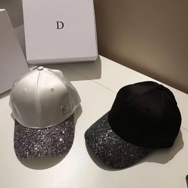 Female Sequin Baseball Cap For Women Summer Diamond Snapback Caps Adjustable Gorras Fashion Streetwear Outdoor Sunshade Sun Hats