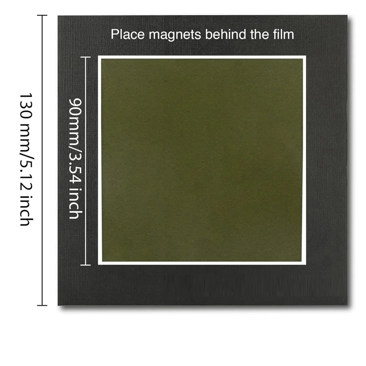 ABJS Magnetic Viewing Film, 4inchx 4inch Magnetic Field Viewer for Scientific Projects,Reusable and Automatic Recovery
