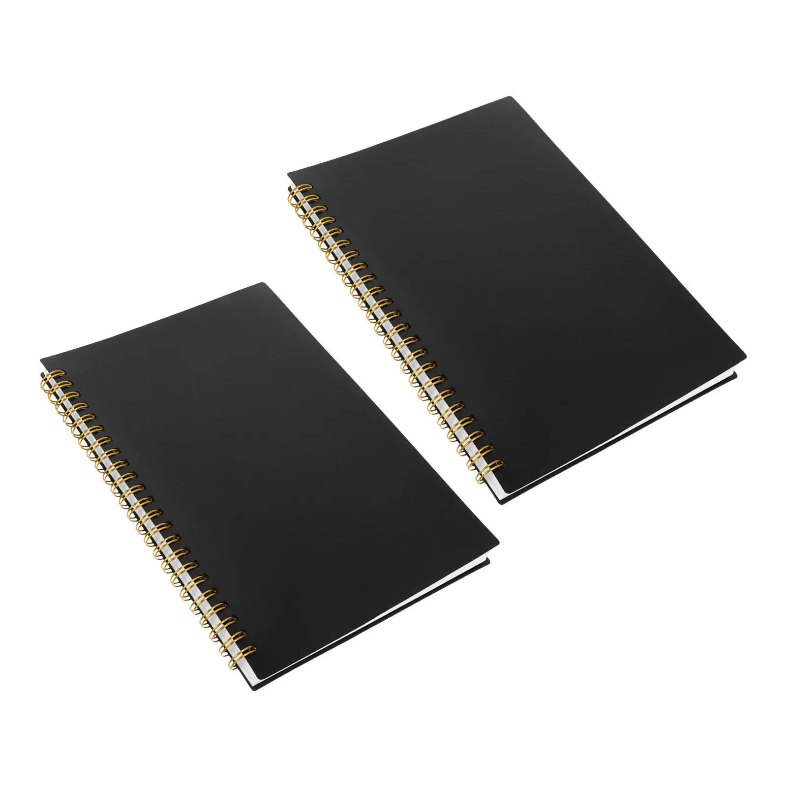 2pcs-twin-wire-ledger-book-pp-cover-budget-planner-income-expense-log-book-horizontal-lines-accounting-record-keeping