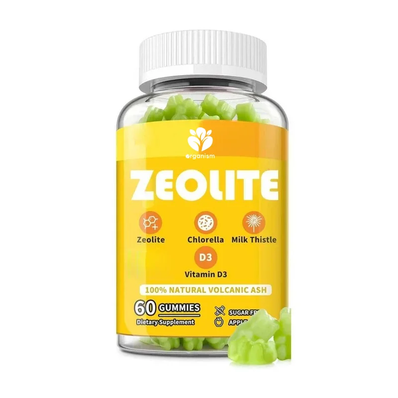 

Жевательные конфеты с цеолитом для взрослых, чистый цеолит, микроводоросли, расторопша и витамины, для поддержки иммунитета, вегетарианские.