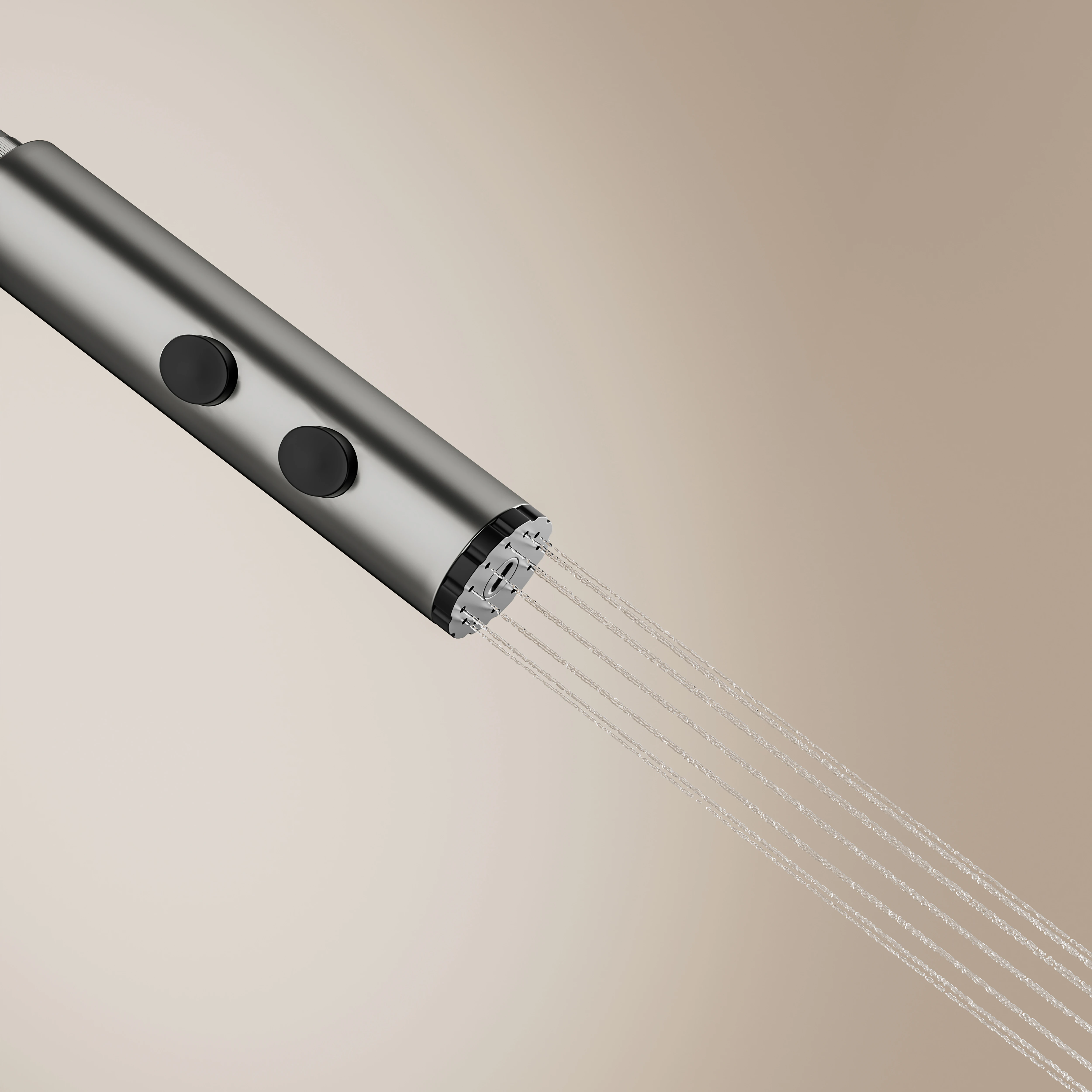 LED Light Rainfall Shower Heads Solid Aluminum Digital Display Piano Keys Shower Set System