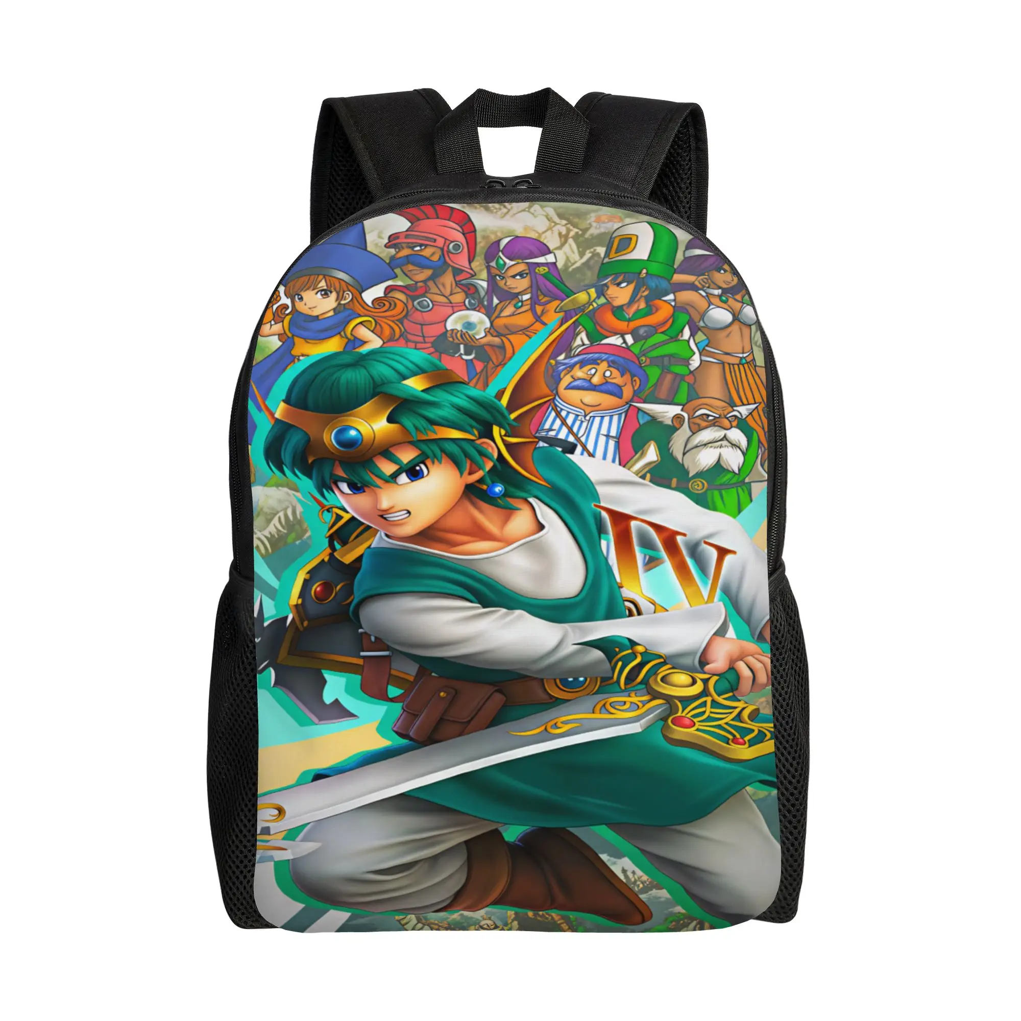 Dragon Quest Slime  Backpack Women Men  Large Backpacks Polyester Streetwear School Bags Camping Design Rucksack