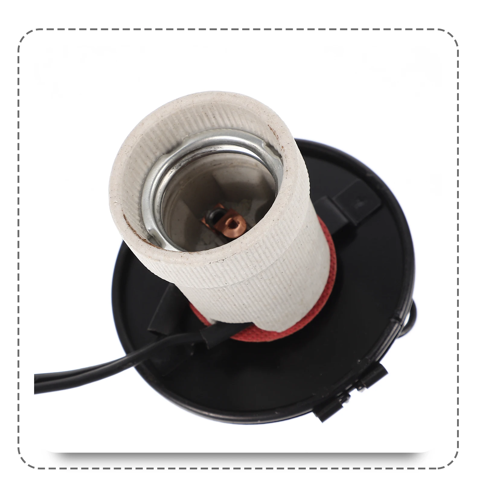 

Heating Lamp Shade Strong Heat Dissipation Durable Easy Install Eu Plug Pet Cage Light Cover Reptile Tank Accessory Metal