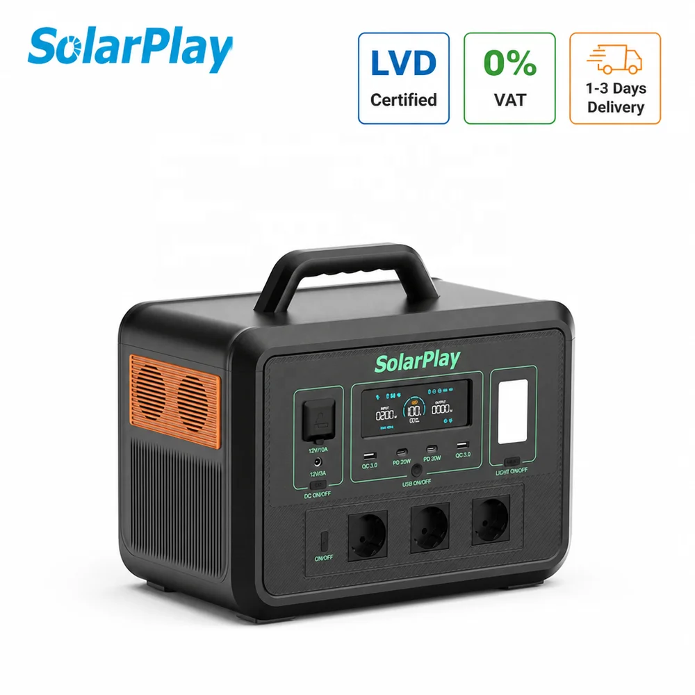 Q1800 EU Plug Fast Charging Power Bank Outdoor Home Backup Jump Starter 1800W 1152Wh Solar System Home Power Station
