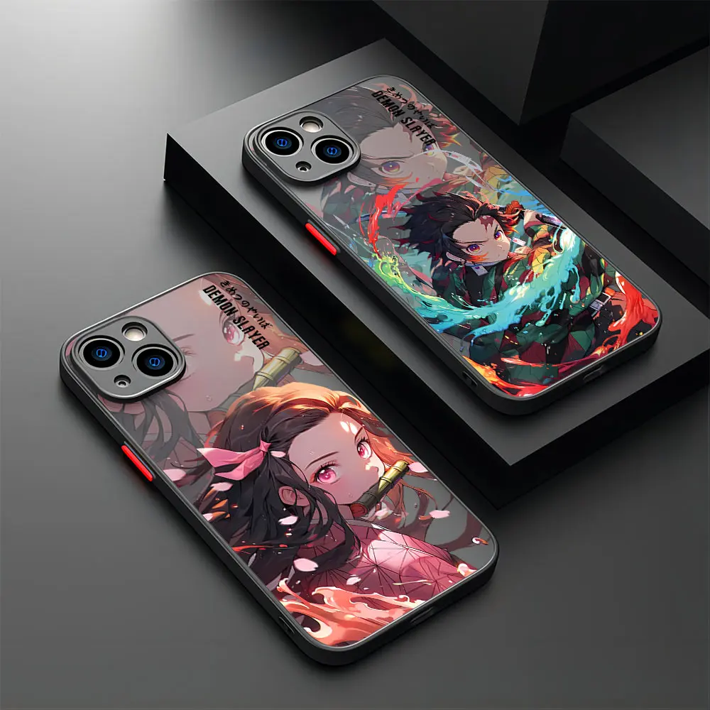 Kamado Nezuko Demons Slayers Phone Case For Xiaomi Redmi Note 13 12 11 10 10C 10X 9 9A 9T 9C 8 7 Pro Plus 5G Matte Cover