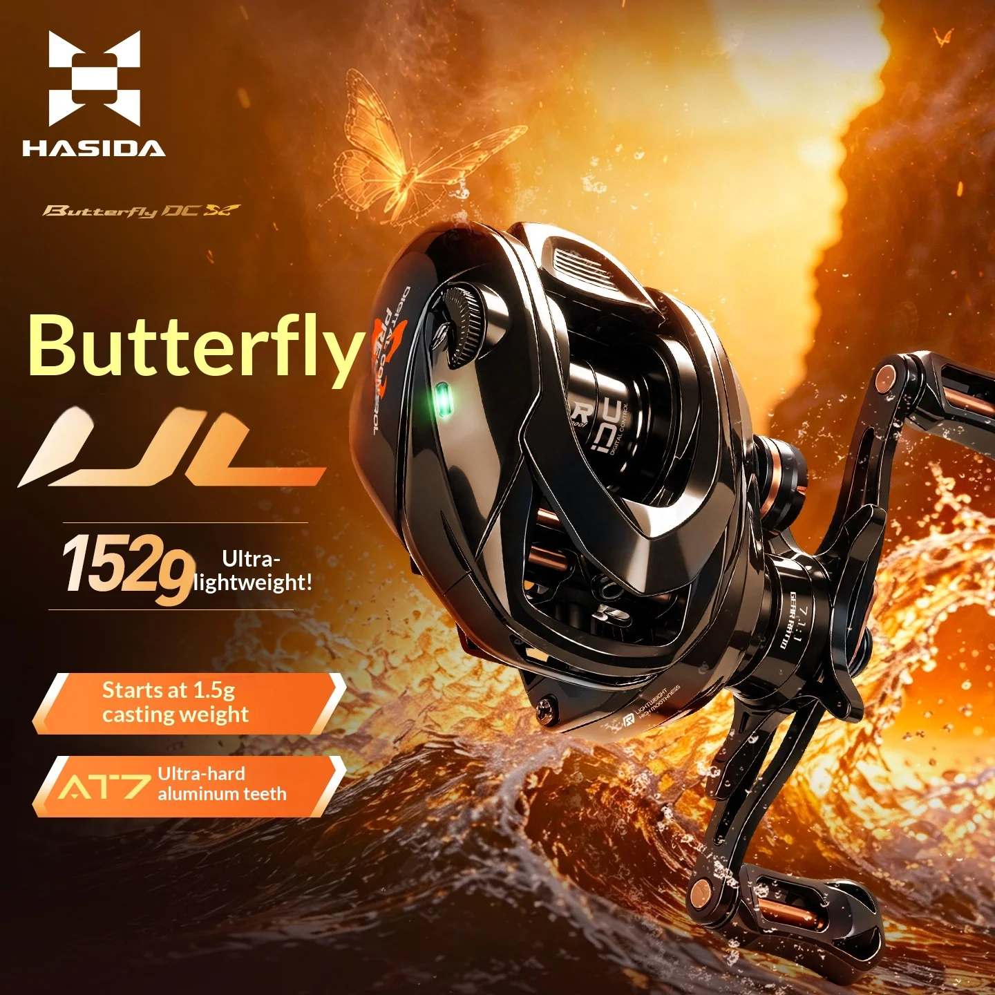 moulinet-de-peche-hasida-butterfly-dc-a-frein-electronique-leger-anti-eclatement-de-ligne-pour-lancer-longue-distance-ideal-pour-la-peche-en-eau-douce
