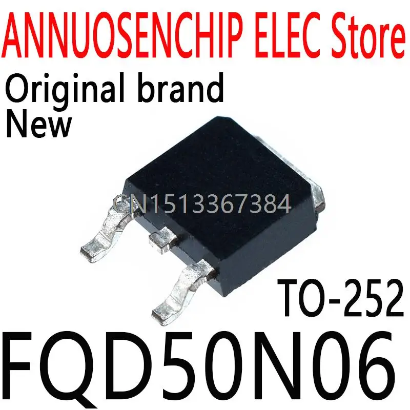 

50 шт. новые и оригинальные 50N06 50A 60V TO-252 3L (DPAK) FQD50N06
