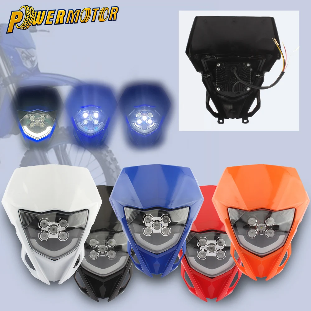 

Motorcycle LED Headlight High Low Beam DRL Headlamp For Yamaha WR250F WR450F YZ250F YZ450F WR YZ 250F 450F Motocross Accessories