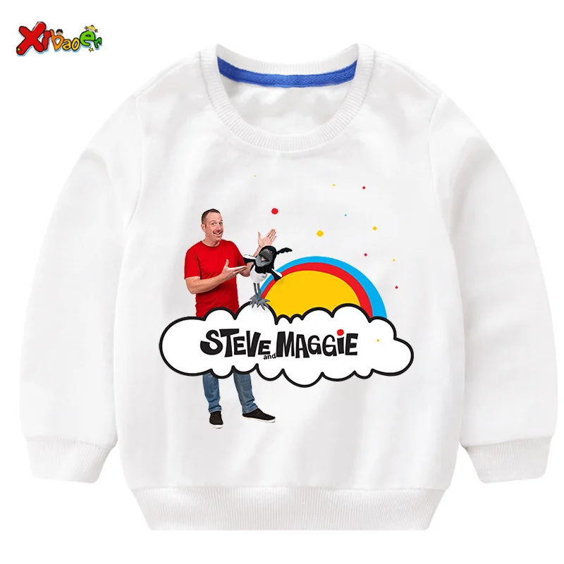 Kids Sweatshirts Steve Maggie Ouctifs Boys Hoodies Sweatshirt Clothing Boy Girl Casual T Shirt Children Pullover Clothes Fashion