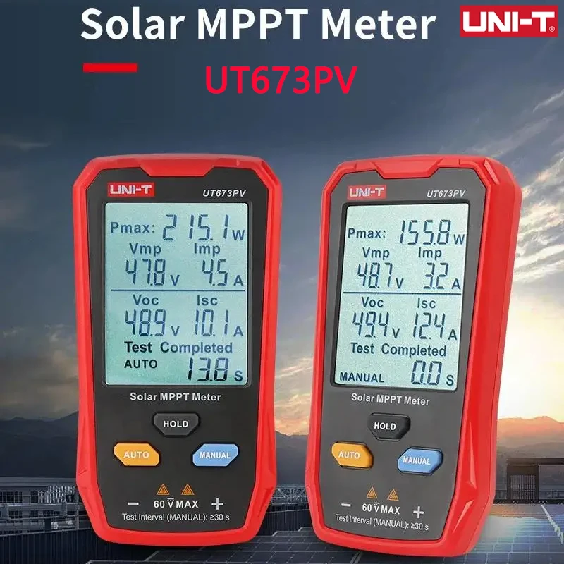 UNI-T UT673PV الشمسية MPPT متر 5 ~ 800 واط وحدة PV أقصى قدر من اختبار الطاقة فتح الدائرة الجهد ماس كهربائى الحالي Lmp Vmp اختبار