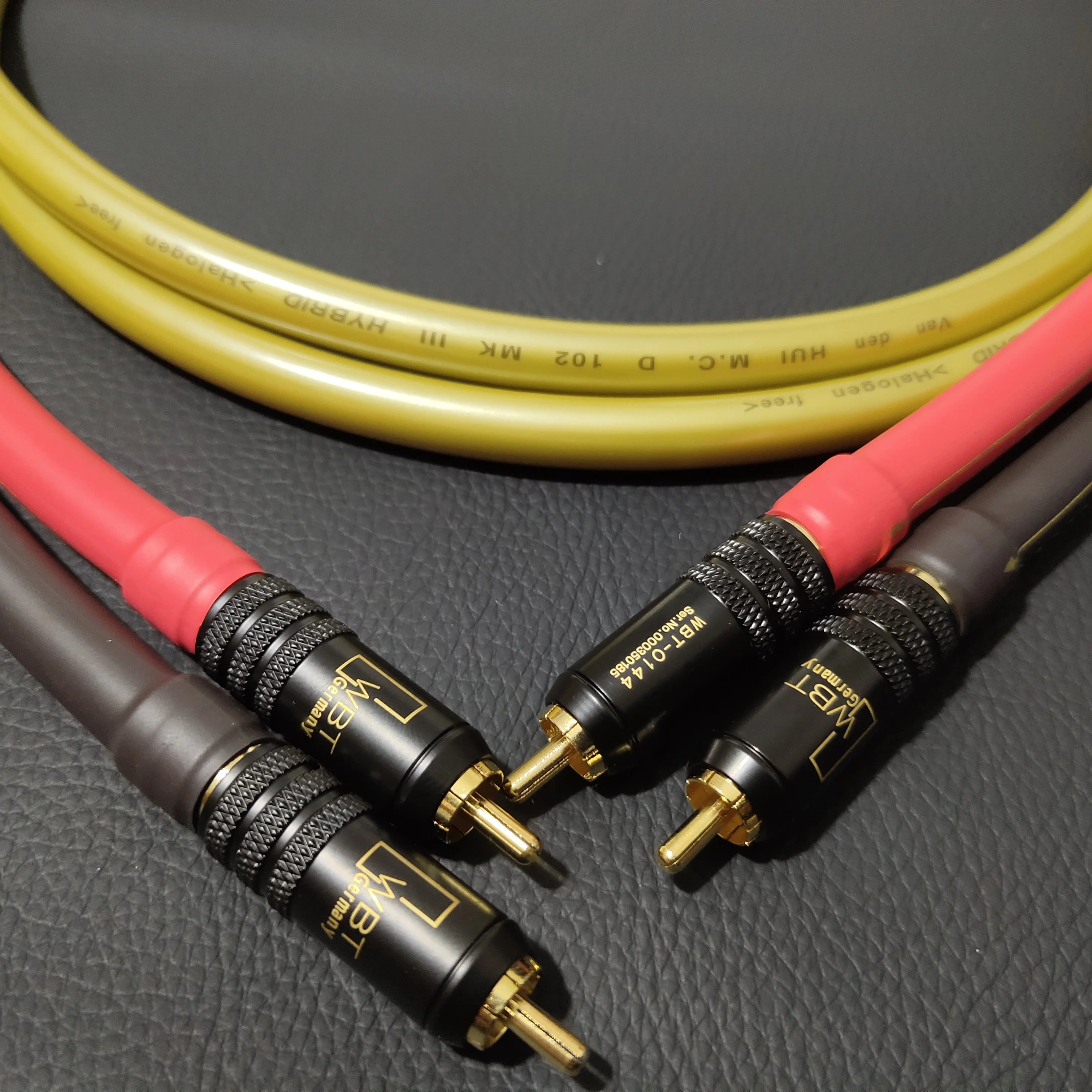 Holenderski oryginalny VDH Van Den Hul Classic 102MK OCC platerowany srebrem konduktor HiFi kabel Audio wysokiej jakości linia sygnału RCA