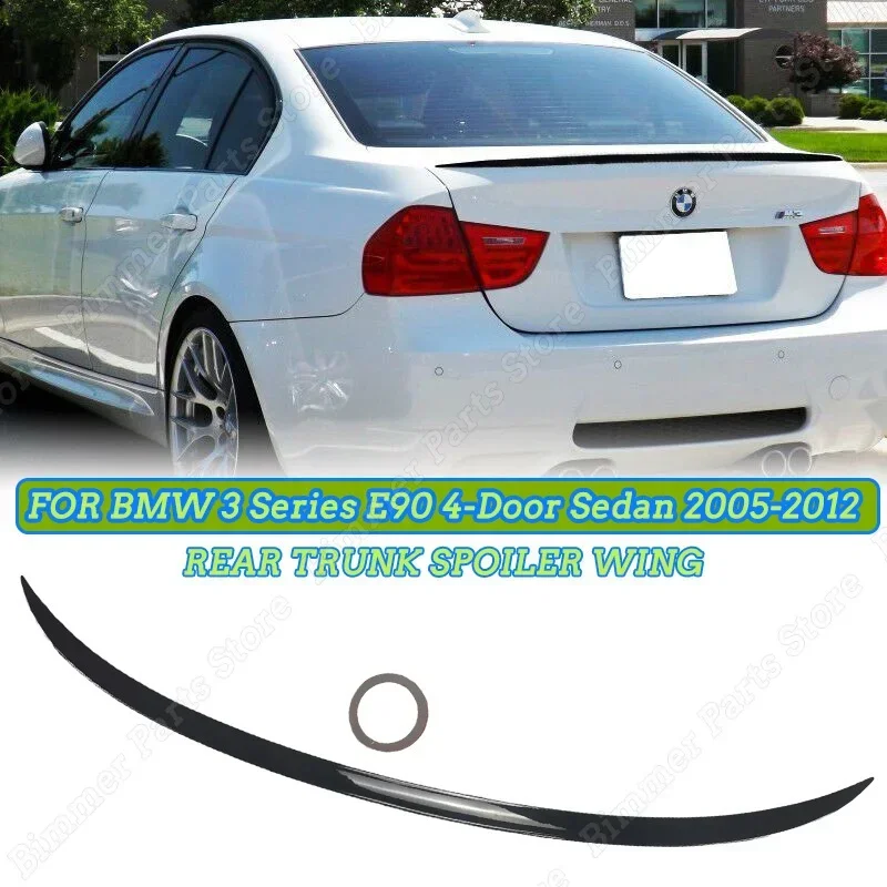 

For BMW 3 Series E90 335i 335d 318d 330d 335xi 4-Door Sedan 2005-2012 M3 Style Rear Trunk Roof Spoiler Wing Lip Body Kit Tuning