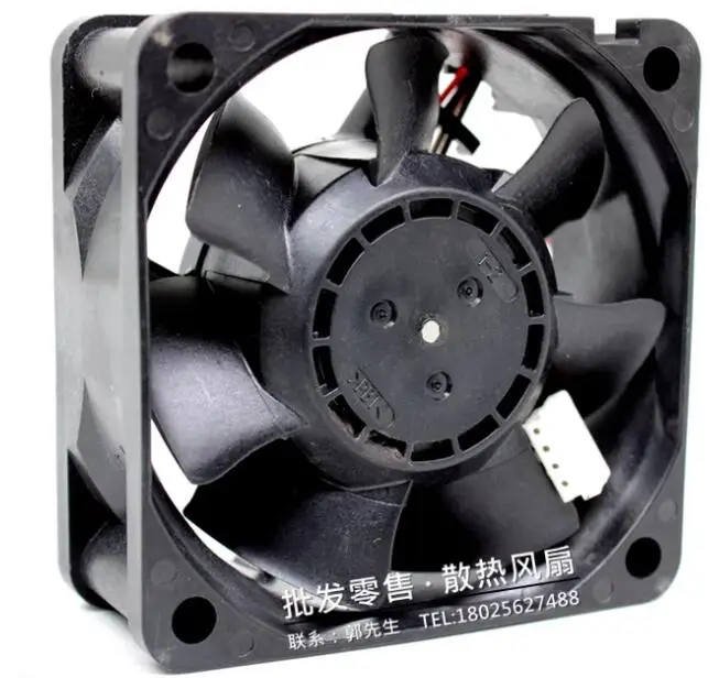 NMB 06025SS-24N-AM DC 24V 0.11A 60x60x25mm 4-Wire Server Cooling Fan