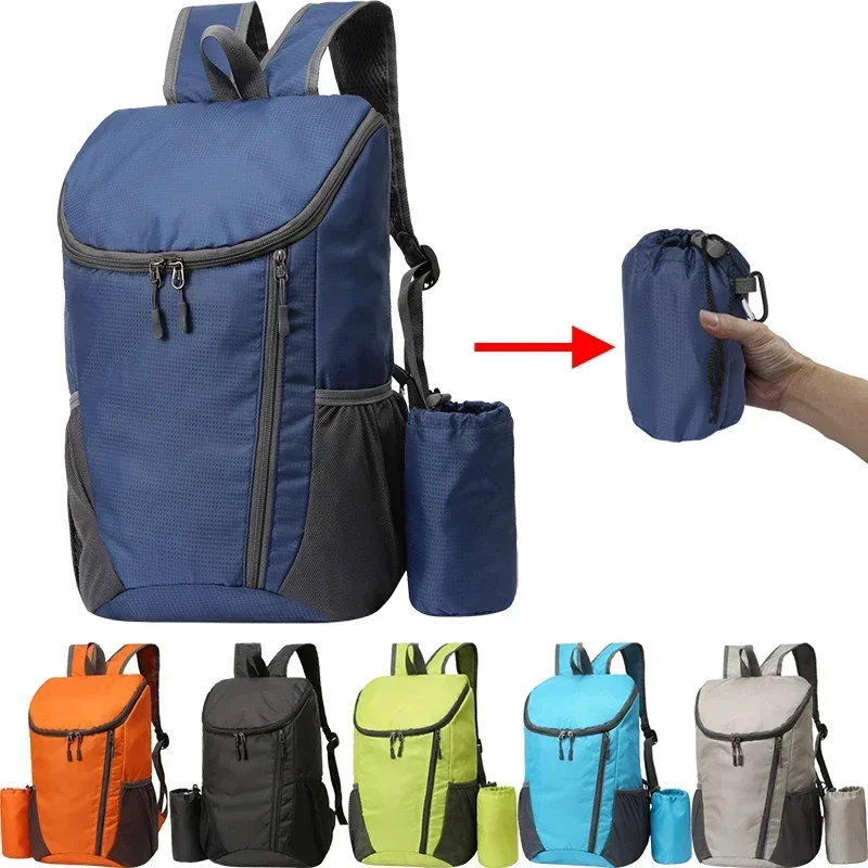 Mochila plegable portátil para montañismo, bolsa ultraligera para ciclismo al aire libre, viajes y senderismo, 20l