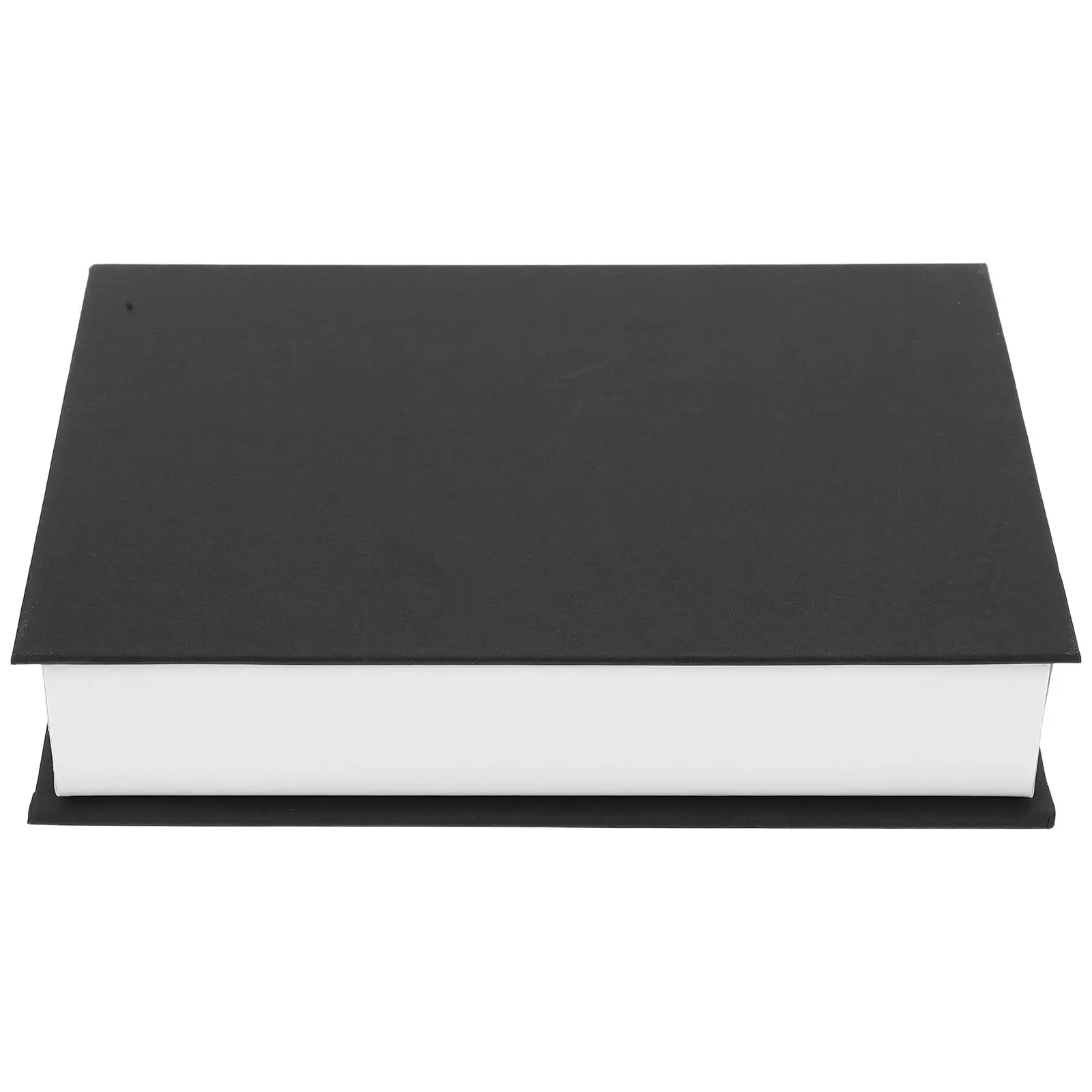 Decorative Faux Book Box Solid Color Hollow Storage Case Vintage Style Hidden Organizer for Home Office Bookshelf Decor
