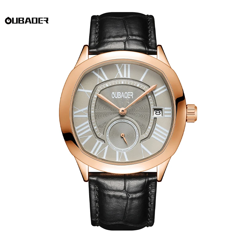 

2026 New Calendar Men's Watch Waterproof Steel Leathe Belt Fashion Business Watch Luxury Classic Roman Numberal Wrist Watch Man