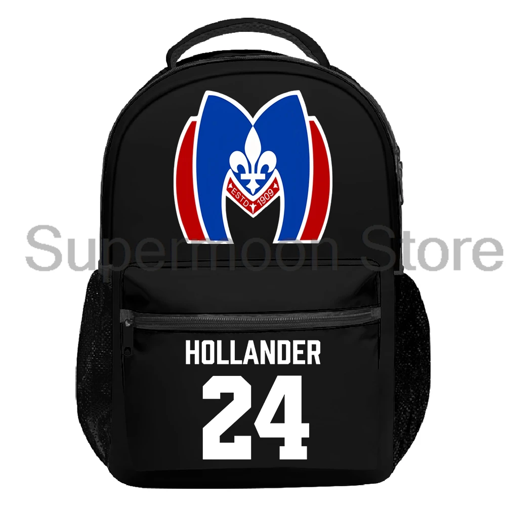 Hollander 24 Rozanov 81 Heated Rivalry Merch Backpack Men Women Rucksack Casual Travel Bag Unisex Outdoor Daypack
