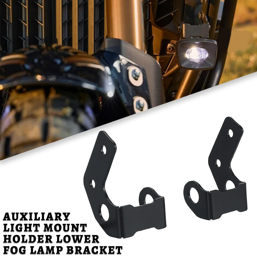 

2024 Motorcycle Accessories Auxiliary Light Mount Holder Lower Fog Lamp Bracket Sets FOR Yamaha Tenere 700 World Raid 2022 2023