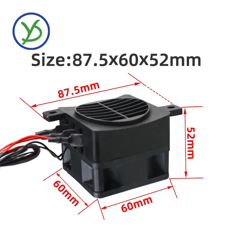 PTC-Heizung, 12 V, 24 V, 48 V, 110 V, 220 V, Keramik-Thermostat-isolierte Heizung mit Ventilator, Haustier-Isolierung, Inkubator, PTC-Elektroheizung, Auto – Detail 12