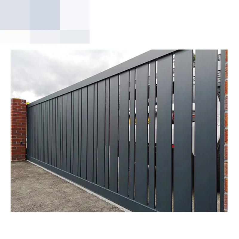 Panneau de clôture de confidentialité de ventilation de persienne verticale en aluminium de cour mod