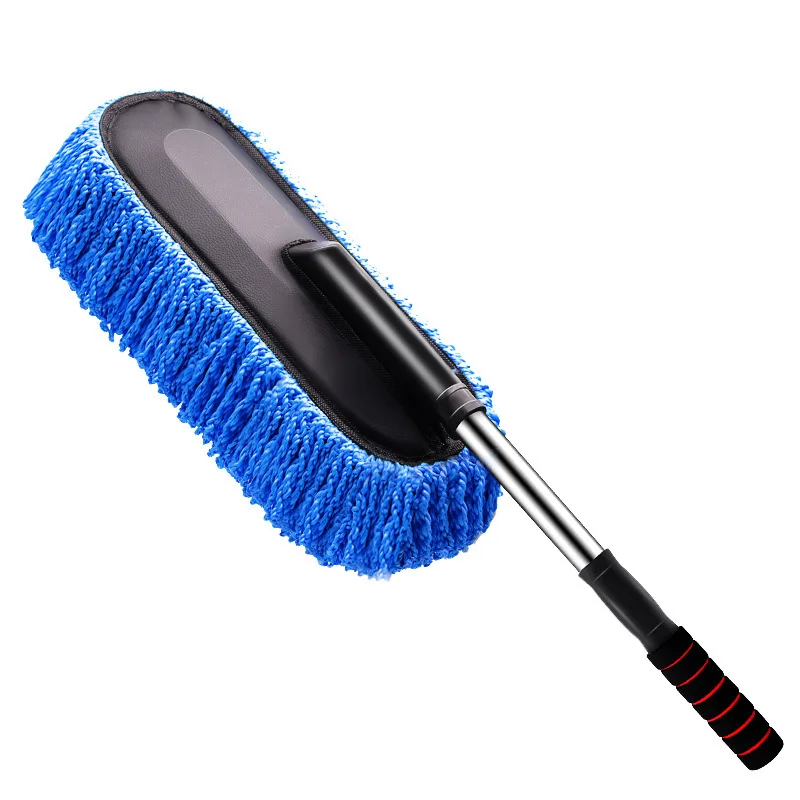 

Car Washing Cleaning Mop Brush Car Accessories Retractable Nano Fiber Wax Mop Dust Removal Tools