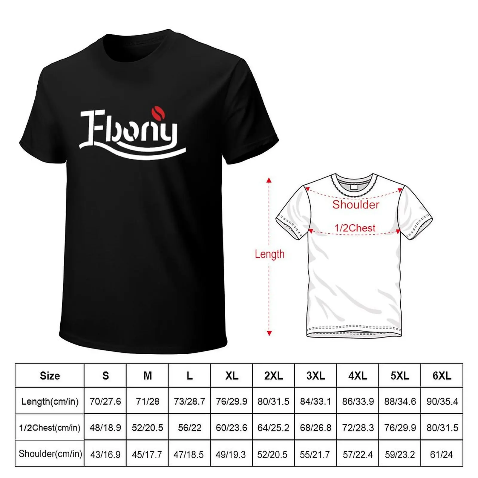 Ebony Black Coffee Co. T-Shirt funny t shirts man T-Shirt