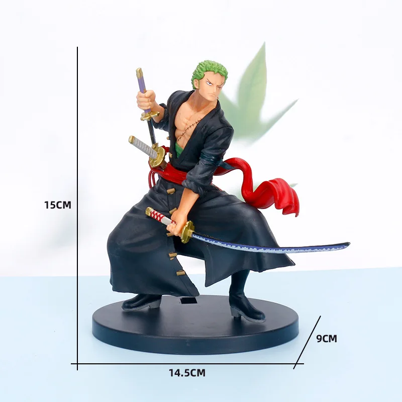 Figura de Ação One Piece Roronoa Zoro, Art King, Modelo Anime Sauron, Coleção Toy Gift, 18cm