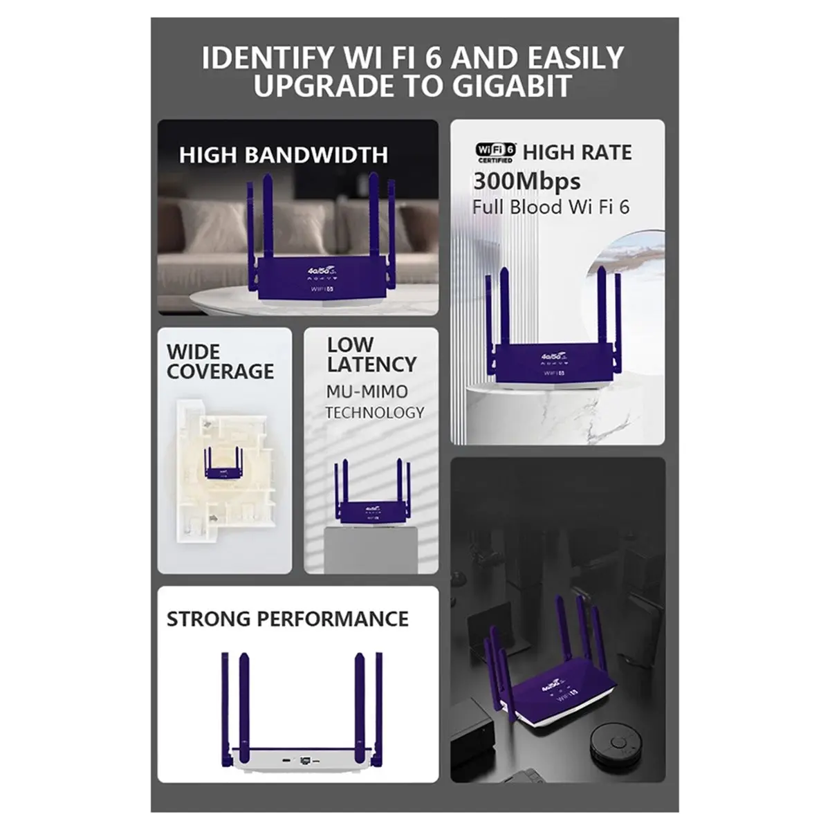 New Electronics 4G 5G LTE Cellular Router with SIM Card Slot Hotspot Smoother Wired Connection Eurasian Version