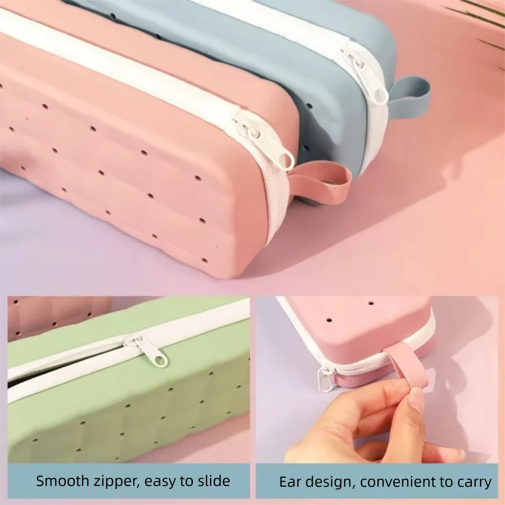 حافظة نظارات سيليكون ذات سعة كبيرة على الوجهين قابلة للتنفس حقيبة نظارات سباحة مقاومة للصدمات ومقاومة للماء