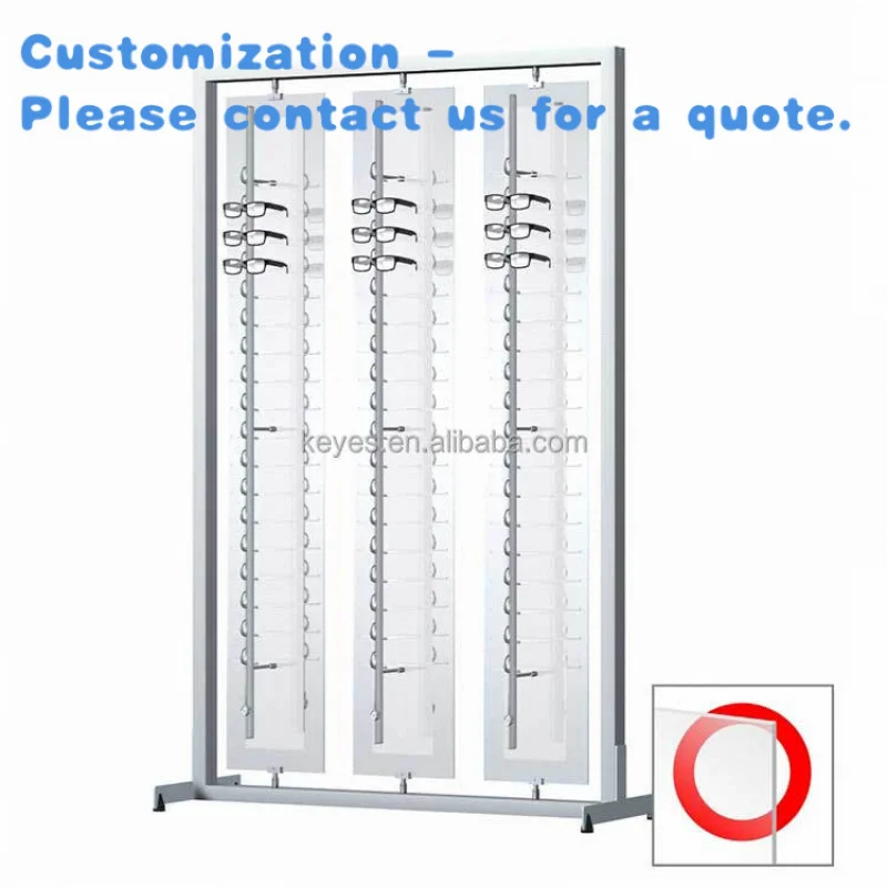 

custom.Customized Eyewear Store Rotating Sunglasses Display Racks with Optical Display Rods Professional Presentation