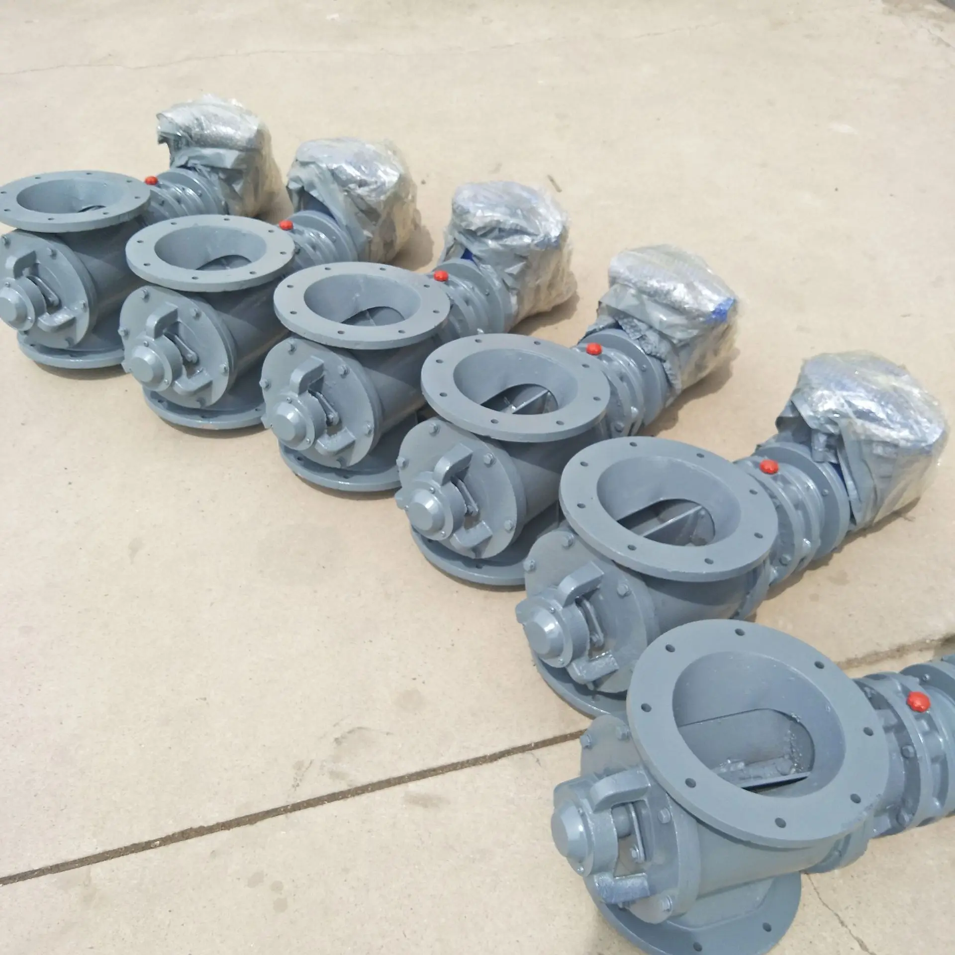 Round mouth square mouth ash discharge valve feeder stainless steel shutdown fan, rotary electric discharge valve