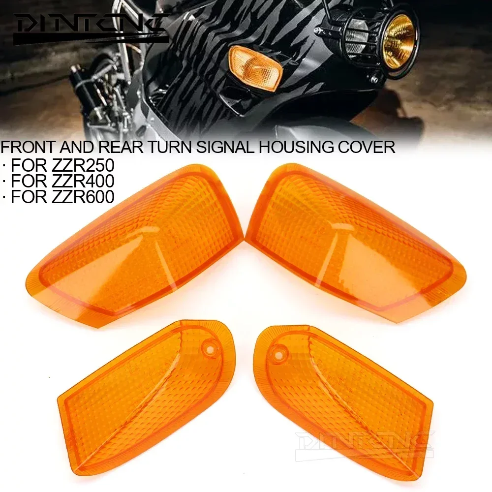 Front Rear Turn Signal Light Lens For KAWASAKI ZZR400 ZZR600 1990-2008 ZZR 250 400 600 ZZR250 Motorcycle Accessories Lamp Cover